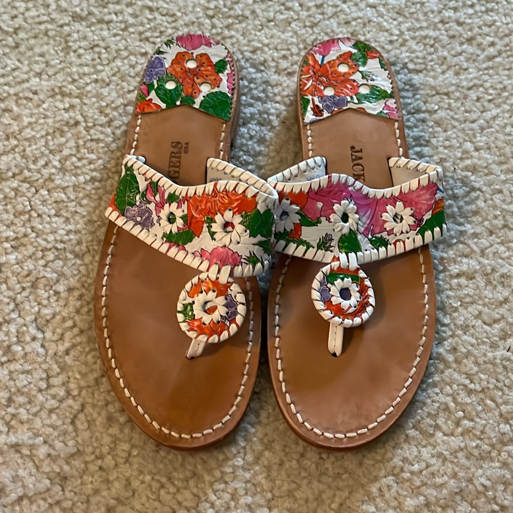 Jack Rogers size 10 multi colored sandals